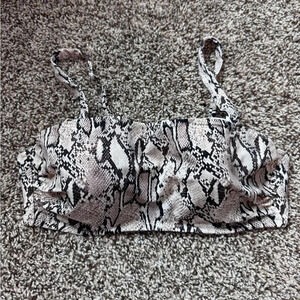 Target Snake Skin Print Bathing Suit Top - 36B
